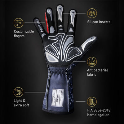 Marina Racewear UNIC FIA Auto Gloves